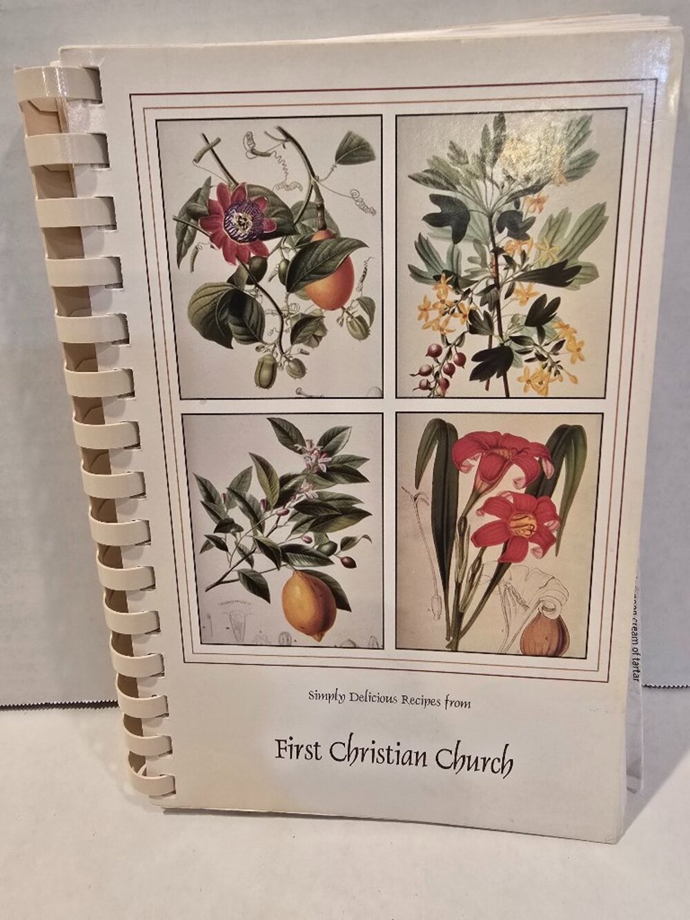 Simply Delicious Recipes from First Christian Church Soft-cover Spiral-bound 90s
